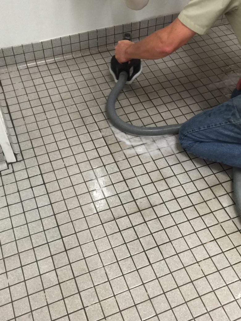office bathroom tile cleaning